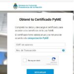 Cómo tramitar el certificado PYME